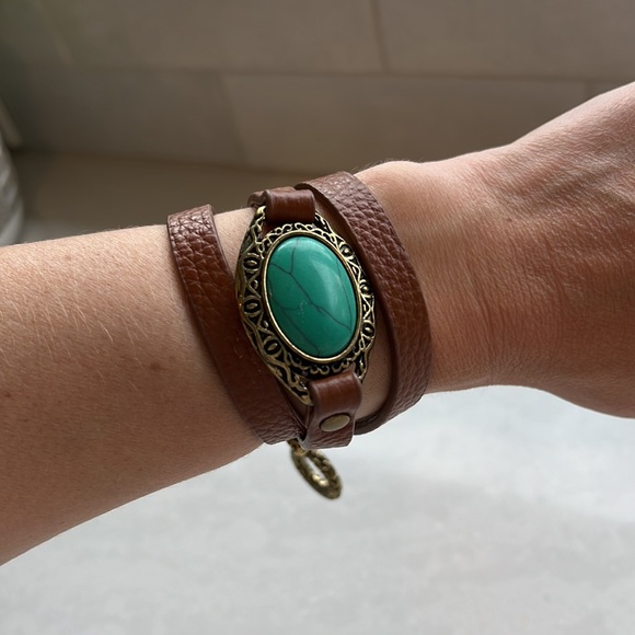 PREMIER DESIGNS Women’s Desert Diva Leather Western Wrap Bracelet Adjustable - Picture 3 of 6